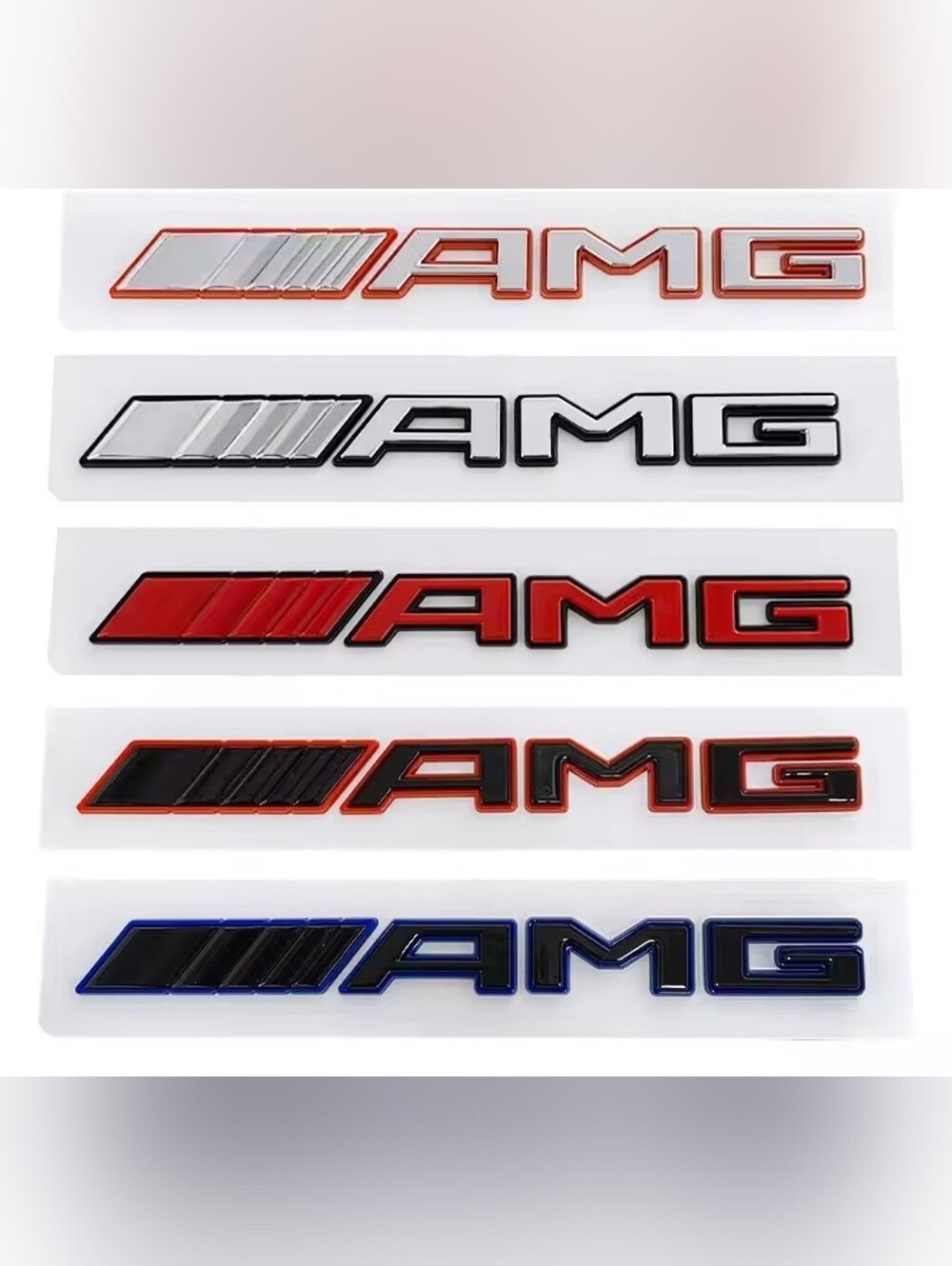 Mercedes AMG Emblem Badge Emblem Multiple Color Options